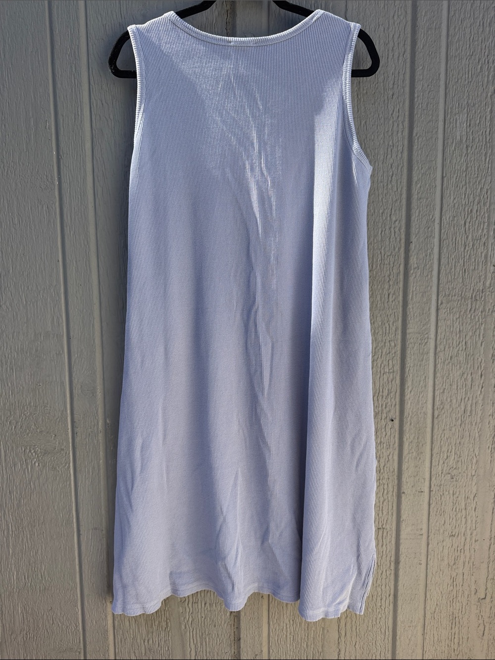 Eileen Fisher Light Blue Sleeveless Knit Organic Cotton Dress Size: M - Picture 6 of 8